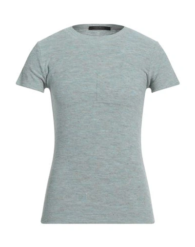 Messagerie Man T-shirt Sky Blue Size Xl Linen, Viscose, Lycra
