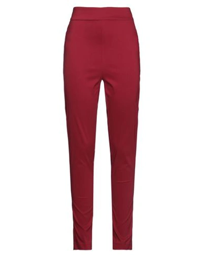 Alessio Bardelle Woman Pants Burgundy Size M Viscose, Nylon, Elastane In Red