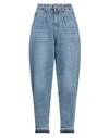 Noir'n'bleu Woman Jeans Blue Size 28 Cotton, Elastane In Blue