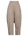 Alessio Bardelle Woman Pants Taupe Size M Viscose, Nylon, Elastane In Grey
