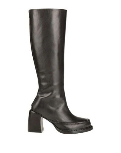 Ann Demeulemeester Woman Knee Boots Black Size 9.5 Soft Leather