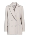 Mirella Matteini Woman Blazer Light Grey Size 10 Polyester, Elastane