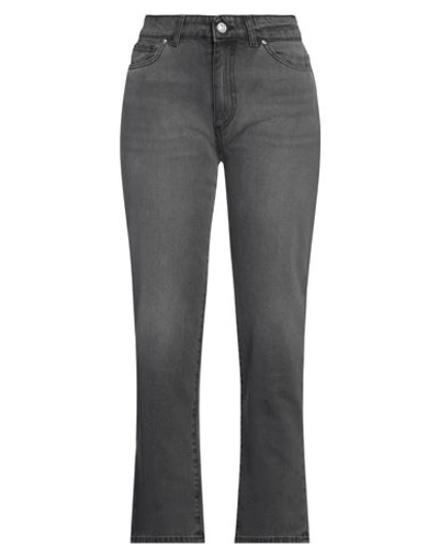 Noir'n'bleu Woman Jeans Lead Size 30 Cotton In Grey