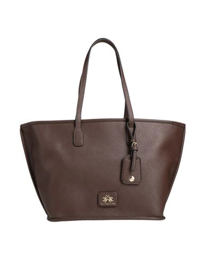 La Martina Woman Shoulder Bag Cocoa Size - Polyurethane In Brown