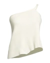 Mach&mach Mach & Mach Woman Top Ivory Size M Viscose, Polyester In White