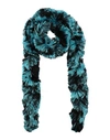 Missoni Woman Scarf Turquoise Size - Rayon, Polyester In Blue