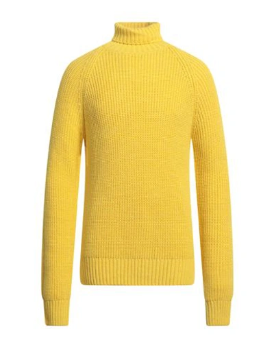 Manuel Ritz Man Turtleneck Yellow Size Xl Acrylic, Wool, Viscose, Alpaca Wool