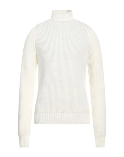 Manuel Ritz Man Turtleneck Ivory Size Xl Acrylic, Wool, Viscose, Alpaca Wool In White