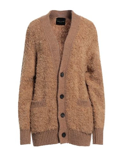 Roberto Collina Woman Cardigan Camel Size L Alpaca Wool, Nylon, Acrylic, Wool In Beige