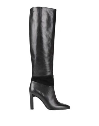 Michel Vivien Woman Knee Boots Black Size 9.5 Soft Leather