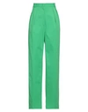 Harris Wharf London Woman Pants Green Size 10 Viscose, Polyamide, Elastane