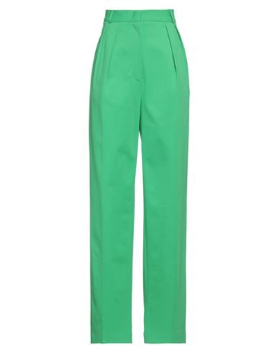 Harris Wharf London Woman Pants Green Size 10 Viscose, Polyamide, Elastane