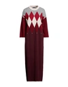 Ballantyne Woman Long Dress Grey Size 8 Cashmere In Red