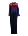 Ballantyne Woman Long Dress Magenta Size 10 Cashmere In Black