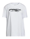 Ea7 Woman T-shirt White Size Xxl Cotton