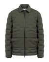 Monobi Man Puffer Military Green Size L Polyamide, Elastane, Polyester, Virgin Wool