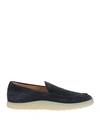Tod's Man Loafers Midnight Blue Size 10.5 Soft Leather In Navy Blue