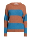 Kartika Woman Sweater Camel Size M Acrylic, Polyamide, Viscose, Wool In Beige