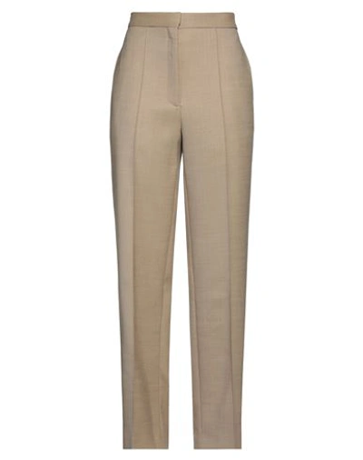 Sandro Woman Pants Sand Size 10 Polyester, Wool, Elastane, Cotton In Beige