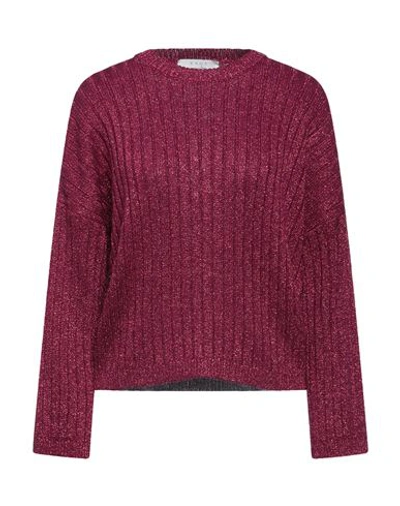 Kaos Woman Sweater Fuchsia Size M Viscose, Metallic Fiber In Pink