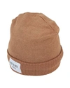 Face To Face Style Woman Hat Camel Size Onesize Viscose, Pes - Polyethersulfone, Elastane In Beige