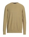 Drumohr Man Sweater Sage Green Size 44 Cotton In Sage Green