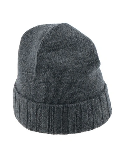 Boglioli Man Hat Lead Size Onesize Cashmere In Grey