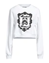 Moschino Woman Sweatshirt White Size 12 Cotton