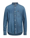 LEE LEE MAN DENIM SHIRT BLUE SIZE S COTTON