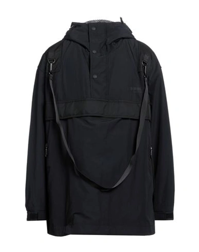 Burberry Man Jacket Black Size L Nylon, Cotton, Polyester