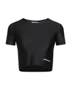 Hinnominate Woman T-shirt Black Size Xs Polyamide, Elastane