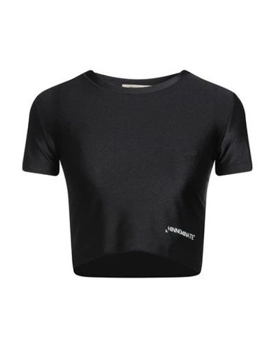 Hinnominate Woman T-shirt Black Size Xs Polyamide, Elastane In Black