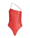 Gauge81 Woman Bodysuit Tomato Red Size L Viscose, Elastane