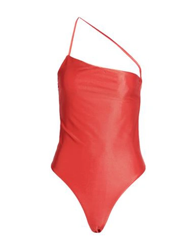 Gauge81 Woman Bodysuit Tomato Red Size L Viscose, Elastane