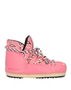 ALANUI X MOON BOOT ALANUI X MOON BOOT WOMAN ANKLE BOOTS PINK SIZE 4.5-5.5 TEXTILE FIBERS