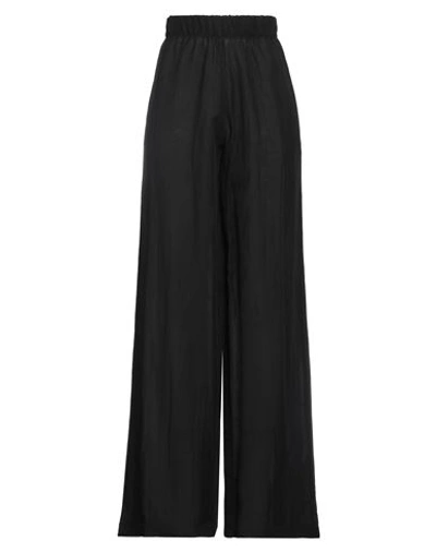 Alessio Bardelle Woman Pants Black Size L Viscose, Linen