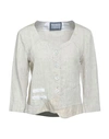 Elisa Cavaletti By Daniela Dallavalle Woman Blazer Beige Size 8 Linen, Rayon, Polyurethane In Beige