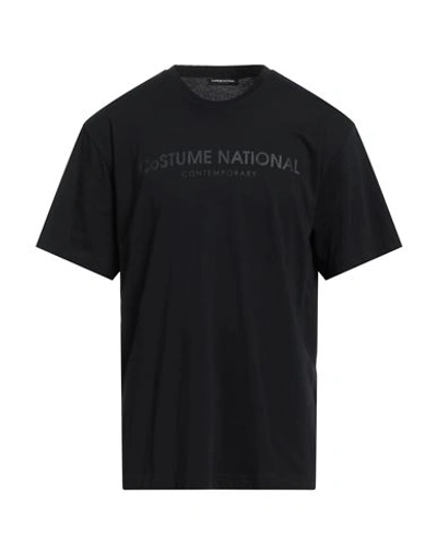 Costume National Man T-shirt Black Size Xxl Cotton