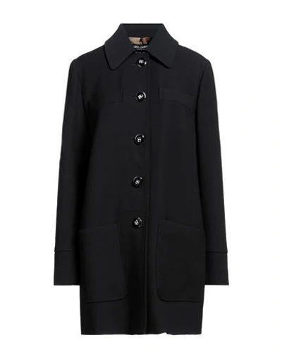 Dolce & Gabbana Woman Coat Black Size 10 Viscose, Virgin Wool