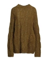 Art 259 Design By Alberto Affinito Art259design Woman Sweater Military Green Size M Acrylic, Alpaca Wool, Wool