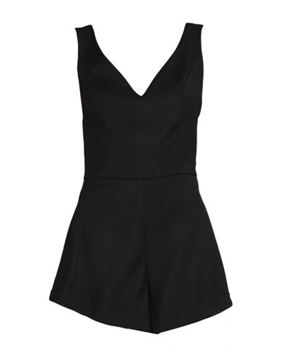 Jijil Woman Jumpsuit Black Size 8 Polyester, Viscose, Elastane