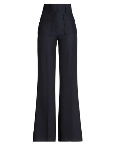 The Seafarer Woman Pants Midnight Blue Size 10 Virgin Wool