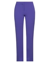 Moschino Woman Pants Purple Size 10 Polyester, Polyurethane