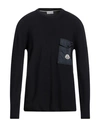 Moncler Pocket-detail Crew Neck Jumper In Blue