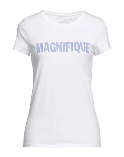 Majestic Filatures Woman T-shirt White Size 1 Organic Cotton, Recycled Cotton
