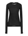 High Woman T-shirt Black Size Xs Rayon, Silk
