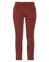 Nili Lotan Woman Pants Brick Red Size 4 Cotton, Polyester, Elastane