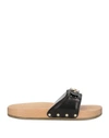 Mychalom Woman Mules & Clogs Black Size 7 Soft Leather