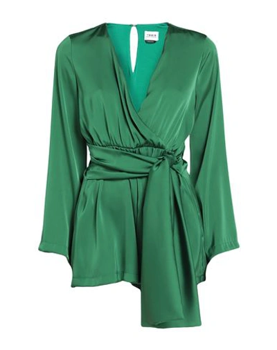 Berna Woman Jumpsuit Green Size Xs Polyester, Viscose, Elastane
