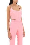 Versace Medusa Corset Enver Satin Crop Top